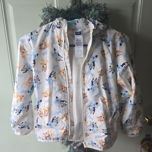 Bluey Kids Cartoon Character Hooded Jacket